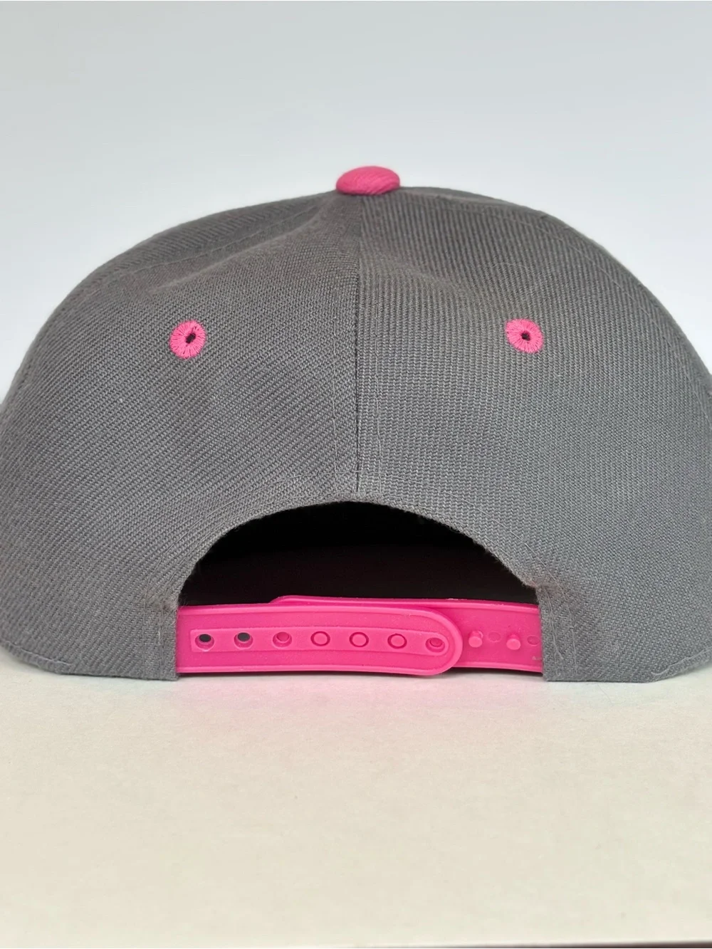 Hello Kitty Gray & Pink Snapback Hat Cap Leader LOGA Embroidered Adjustable OSFA